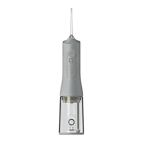 Water Flosser, Rechargeable 300ML IPX7 Waterproof Cordless Portable Oral Irrigator - Grey