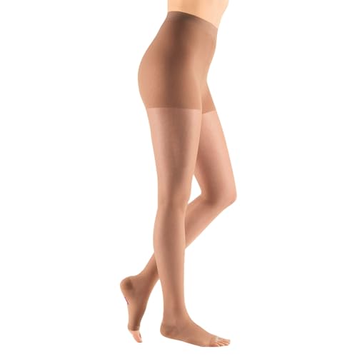 Image of mediven Sheer & Soft for Women, 20-30 mmHg - Open Toe, Pantyhose Compression Stockings, Sheer Leg Support