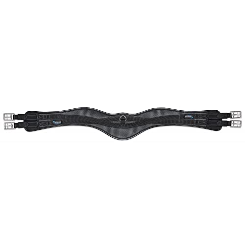 Shires ARMA Anti-Chafe Anatomical Girth with Elastic - Black 40