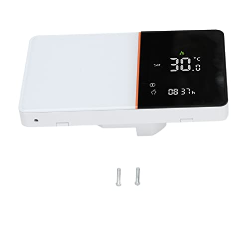 Termostato Inteligente |Controlador de Temperatura programable para calefacción |Ahorre Dinero y Electricidad con el Control de Aplicaciones |Carga 5A, Pantalla LCD, Fácil