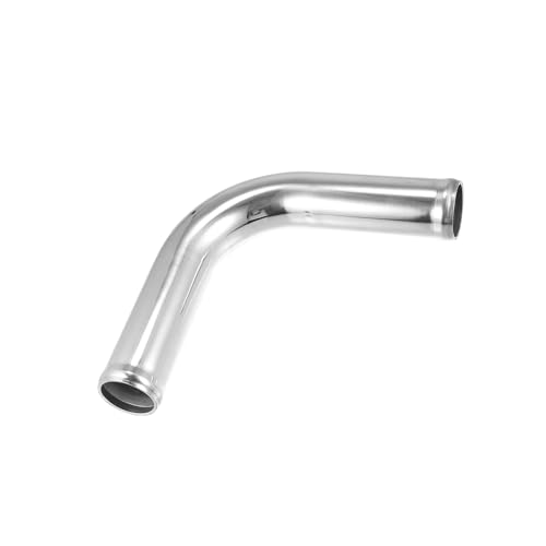 Partuto OD 1.5" 38mm Leg Length 4" 100mm Aluminum Alloy Tube Intercooler Pipe 90 Degree Bend Elbow Air Intake Tube Silver Tone for Car Replacement