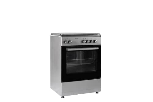 Wolf Power 60X60 Cm Hotplate Cooker, 4 Cooking Zones, 65 Liters Oven With Fan, Automatic Ignition, Stainless Steel,Wgc6060Hermf, 1 Year Warranty (No Cable Included)