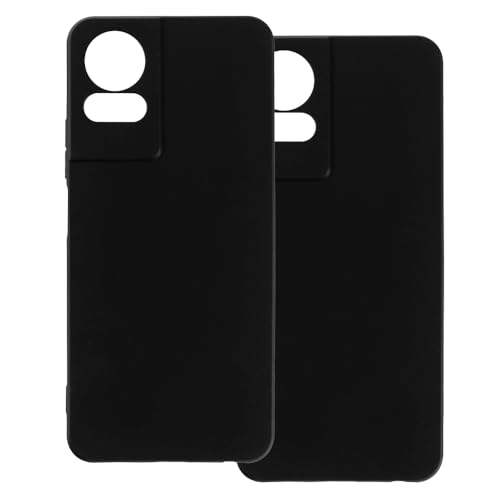 UOGNADGD 2�� TPU�P�[�X TCL 50 LE 4G �Ƃ̌݊������� �X�}�z�J�o�[ - �ϏՌ��t���L�V�u���ی�A�N�Z�T���[ �����J�b�g���H (�u���b�N+�u���b�N)