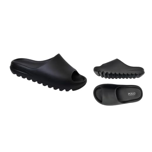Chinelo Nuvem Polo London Club Original Slide Retrô Anatômica 100% EVA Confortável,Masculino (Preto, BR, Adulto, Faixa Numérico, 41, 42)