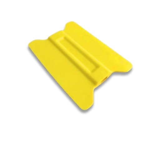 Lime Speed Wing 4-Inch Soft Yellow Card Bubble Remover Squeegee Set for Professional Window Film Tinting and Installation - (Pack 4 Units)