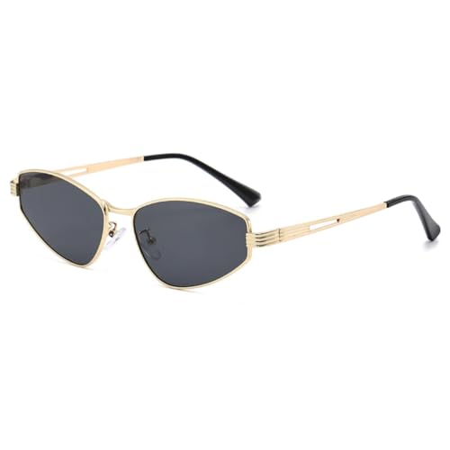 Lunettes punk à monture métallique UV400 et lunettes de soleil tendance