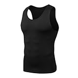 HYCOPROT 1 Piezas Camisetas de Compresión para Hombre, Camiseta Transpirable Sin Mangas, Camiseta de Tirantes Interior de Secado Rápido