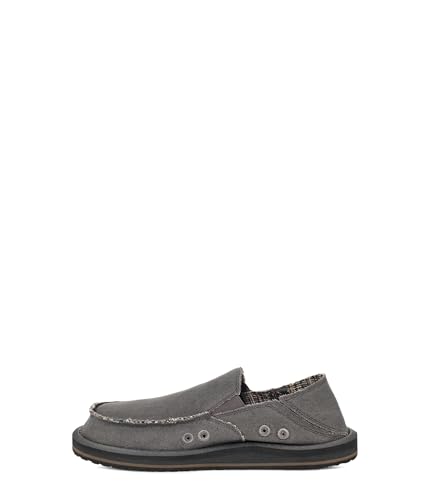 Image of Sanuk Mens Donny Hemp Loafers | Mens Shoes | Slip On Shoes for Men | Men's Slip-on Loafers | Memory Foam Footbed