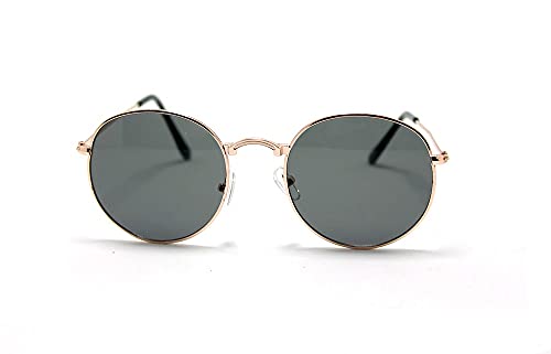 Óculos De Sol Unissex Geek Redondo Metal Aa-3447