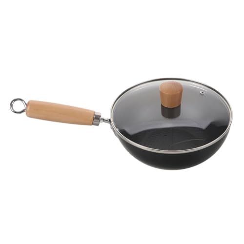 Wok de hierro fundido LABRIMP con tapa para cocción tradicional miniatura 1