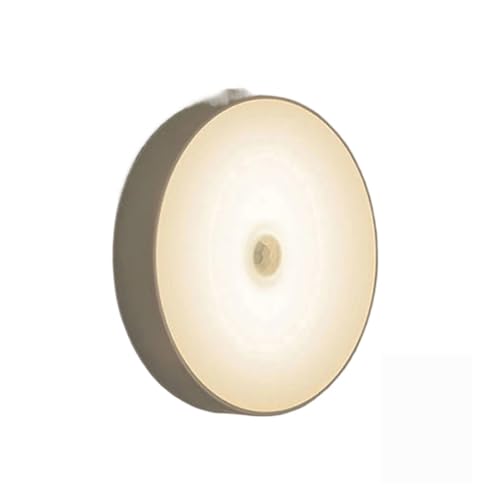 YFDGD Luces Nocturnas LED Inteligentes Con Sensor De Cuerpo Humano, Iluminación Automática Emergencia, Carga USB, Succión Magnética Inalámbrica, For Gabinete(Warm light,1PCS)