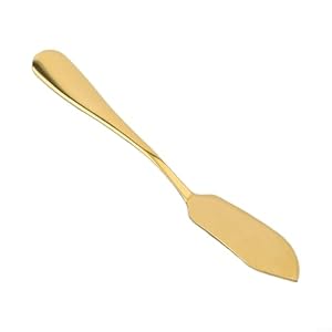 Allthingstore R1J44K70 Nóż do Masła Złoty