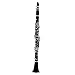 Student Musical Instrument 17-Key Clarinet Bb Flat Saxophone Binocular Clarinet Clarinet for Beginner (Color : Black)