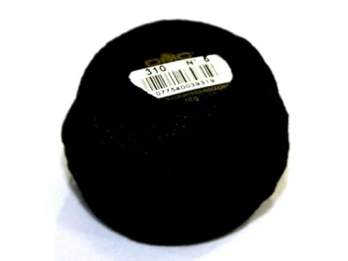 DMC Cotton Perle Thread Size 5 310 - per 10 gram...