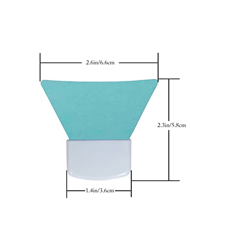 LORMAY Silicone Applicators for Spreading Sunscreen Cream, Body Lotion, Depilatory Paste and Body & Facial Scrub Scream, 2 Pcs Large Size Brushes (Mint Green)