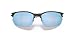 Oakley Mens OO4145 Wire Tap 2.0 Rectangular Sunglasses, Satin Lead/Prizm Deep Water Polarized, 60 mm