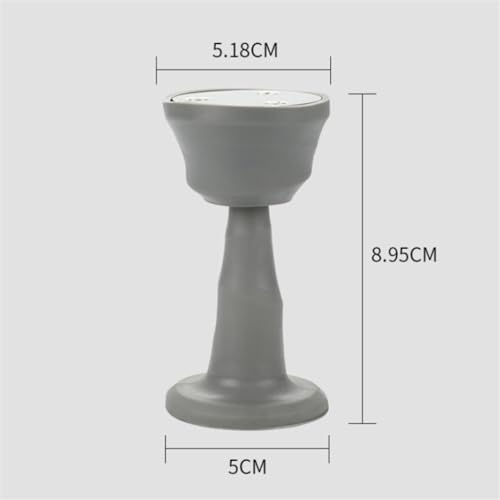 Butée de porte ventouse silicone argent sans perçage - 3