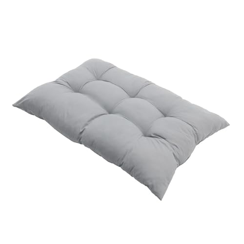 Cojín para silla colgante rectangular gris oscuro con mechones para hogar 3