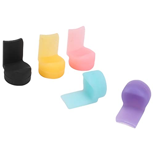 Gokelomg Pack Von 5 Weicher Silikon Klarinette Oboe Daumen Auflage Kissen Daumen Schutz für Holzblasinstrumente Instrument 5 Farben