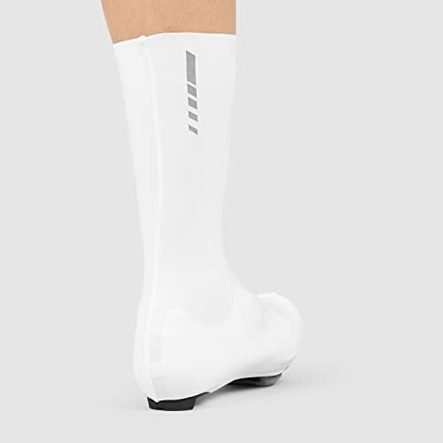 GripGrab Unisex Gripgrab 2nd Generation Raceaero Tt Raceday Lycra Cover 2 Lightweight Aerodynamic Cycling Road Bike Aero Overshoes, White, M UK