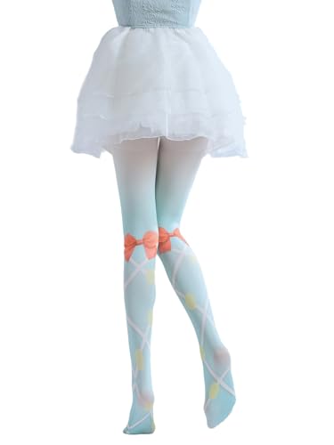 Image of Sahabowi Women's Sheer Tights, Digital Print Designs Stockings