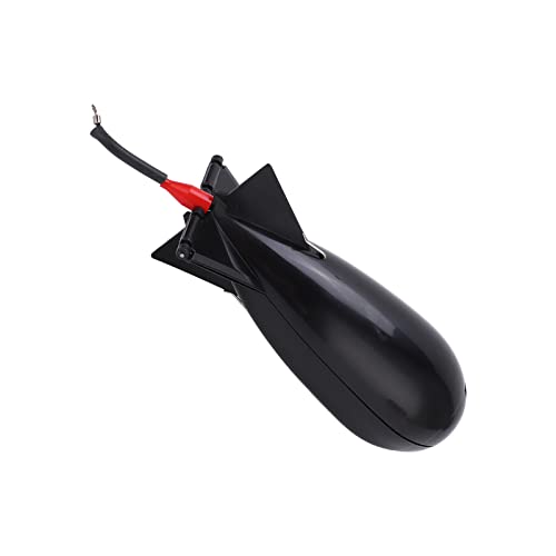 Meiyya Carp Feeder Float Bait Holder, Portable Bomb Float Lure Bait Holder Wear Resistance for Nesting(Black)