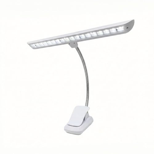 Infitronic LED Notenpultleuchte mit 2000mAh Akku – Kabellose Musikständerlampe, Tunable White (3000K-6500K), Stufenlos Dimmbar – Wiederaufladbar, inkl. 2m USB-Kabel & Tasche