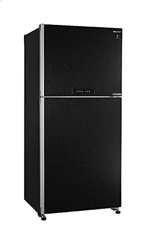ثلاجة ديجيتال نوفروست ببابين بمحرك انفرتر من شارب SJ PV58G BK، 450 ليتر اسود , عدد 1