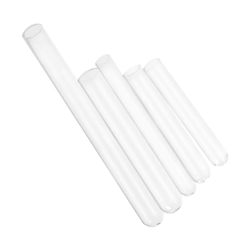 NUOLUX 50個 ガラス試験管 透明クリアボトル 多実験用チューブ 標作成 液体保存対応 実験ツール用 素材