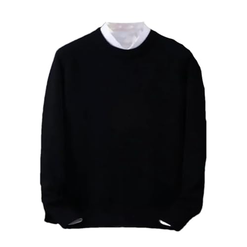 Men's Round Neck Loose Oversized Knitted Casual Warm Sweater
