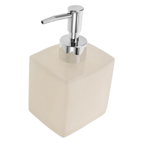HONMEET Resin Soap Dispenser Pump Bottle Elegant Minimalist Design for Bathroom -Type Dispenser for Shower Gel and Liquid Soap