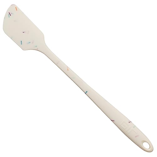 Image of GIR: Get It Right Silicone Spatula - 11-Inch Skinny Sprinkles - Heat Resistant Silicone Cooking Utensil - Baking, Jar Scraping & Mixing Tool