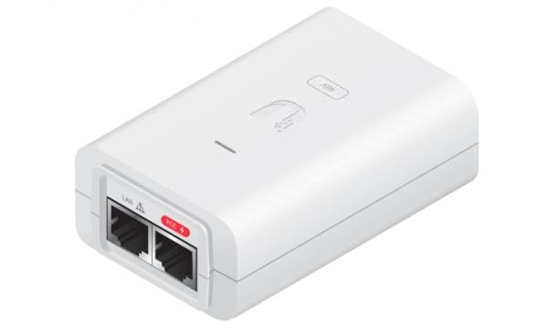 Alimentatore PoE Ubiquiti 48V 24W, Modello POE-48-24W-WH, Bianco, Iniettore Di Rete - 3