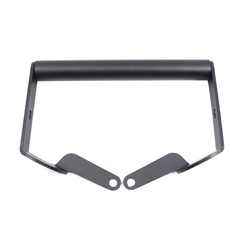 Support téléphone moto Duke 390 avec plaque pour GPS en alu noir
