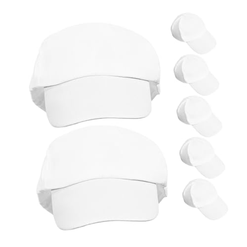 Casquettes blanches en coton pour protéger les enfants du soleil et réussir vos ateliers de peinture