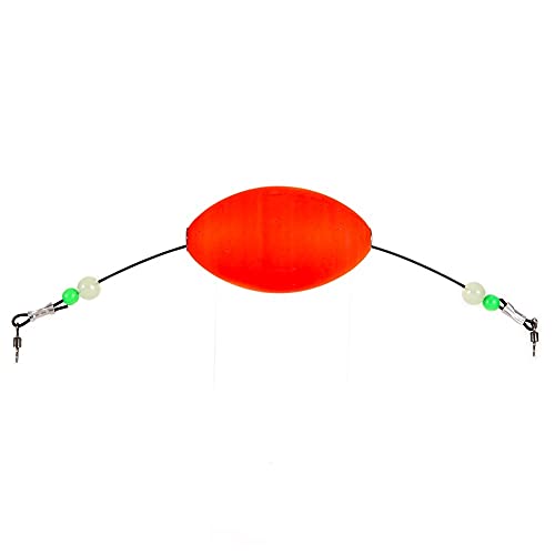Float de pêche ovale liège authentique et billes de cuivre pour lignes de précision - 7
