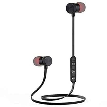 DUETMI Magnet Bluetooth Earphone Headphone with Mic, Sweatproof Sports Headset, Best for Running and Gym, Stereo Sound Quality for All Smartphones