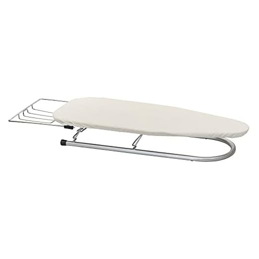 Household Essentials 131210 Small Steel Table Top Ironing Board with Iron Rest | Natural Cover