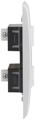 Tramontina Conjunto 4x2 com 2 Interruptores Simples Liz 10 A 250 V Branco