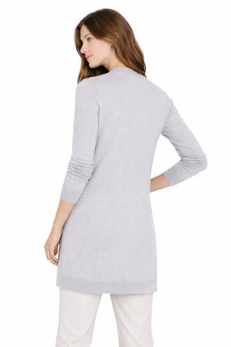 Image of State Cashmere Women's Button Front Cardigan 100% Pure Cashmere V Neck Fashion Sweater Dress with Pockets
