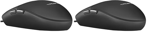 TACENS ANIMA AMG, Ratón Profesional Ergonómico, Diseño Natural Ultraligero, 3200DPI, Switches Mecánicos HUANO, Negro (Paquete de 2)