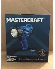 Mastercraft 120 Lumens Waterproof Spotlight in its retail packaging