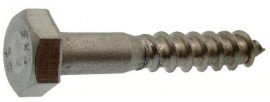 Gfd - Tirefond bois m10x70 din571 inox A2