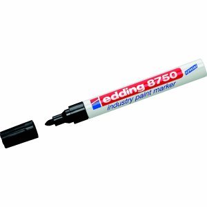 edding 10 x Lackmarker 8750 Industry Paint Marker Rundspitze schwarz