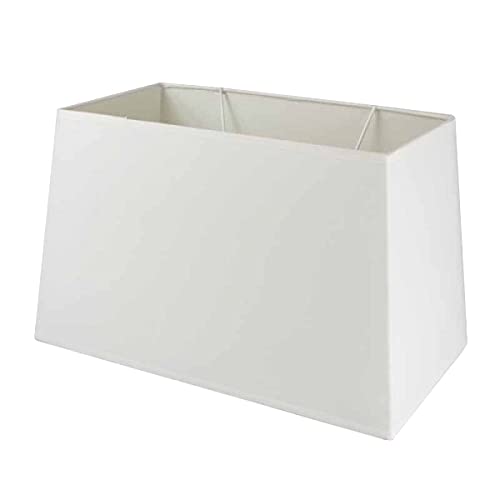 Quaint & Quality - Abat-Jour rectangulaire en Coton Blanc 30 x 17 cm Cover