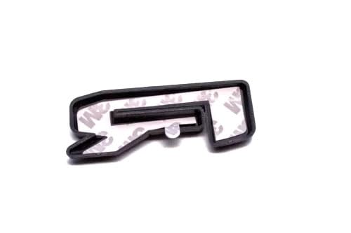 Image of 1x New Overlay Nameplate 3D Badge Emblem Compatible with 2019 2020 2021 2022 Sierra 1500 2500 3500 AT4 (Glossy Black)