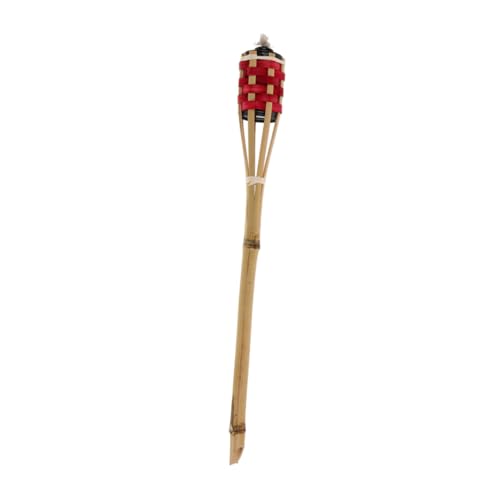AUTSUPPL Garden Torch Lamp Bamboo Torch Oil Light Portable Lighting for Yard Decor