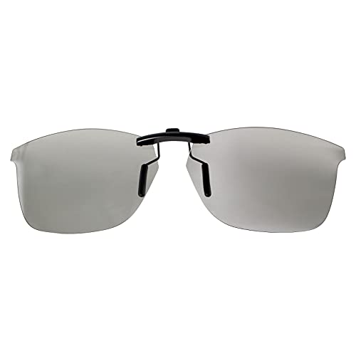 Image of Polarized CLIP-ON Sunglasses for RAY-BAN RB7047 (54 X 17, Black)