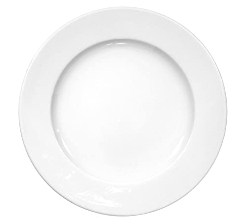 Seltmann-Weiden-Commercial-Dinnerware-Meran-Porcelain-Flat-Plate-with-Rim-Salad-Plate-White-9-Inch-Set-of-6