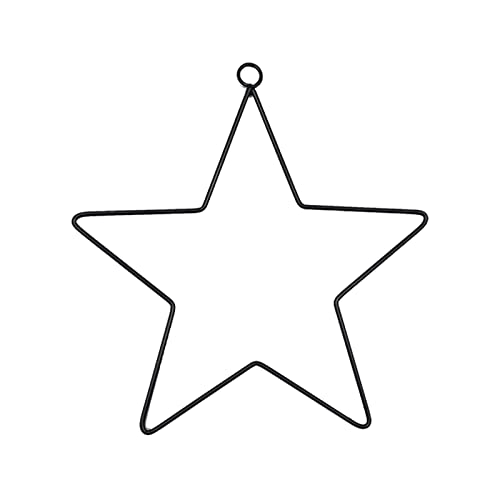 Wrought Iron Metal Stars Stars Wire Wreath Frame Hoop Rings for Handmade Dream Catcher New Year Supplies